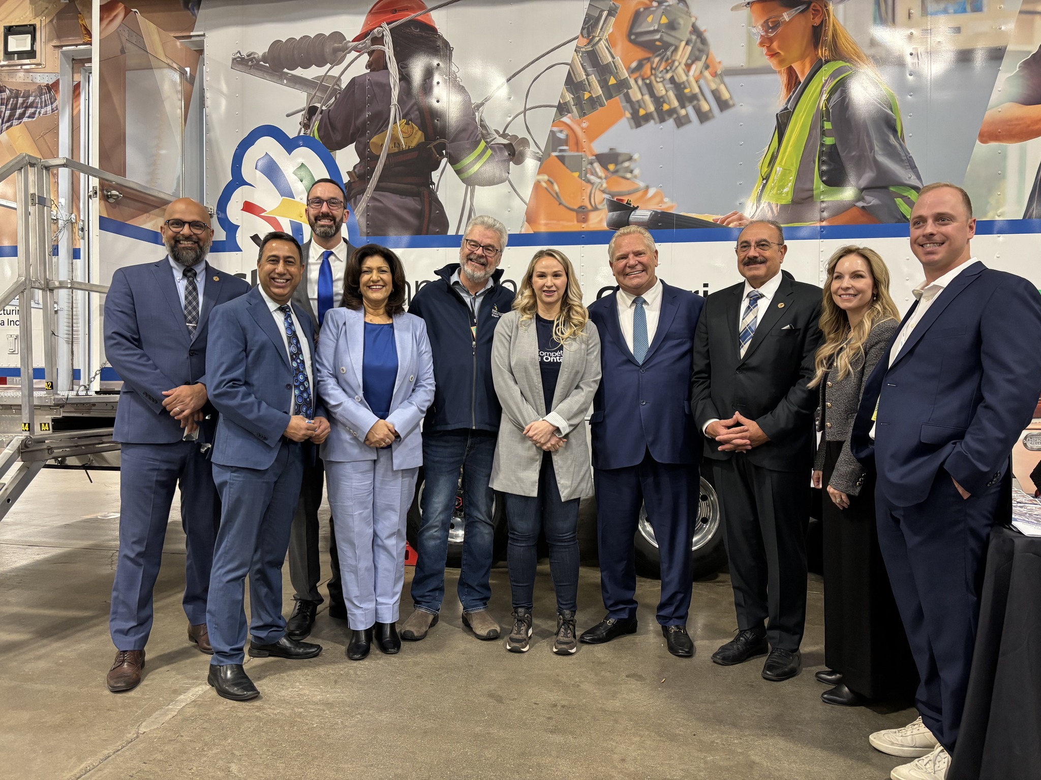 Youth participating in training program